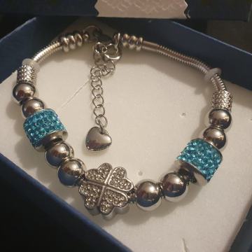 Narukvica kirurški čelik like Pandora s privjescima