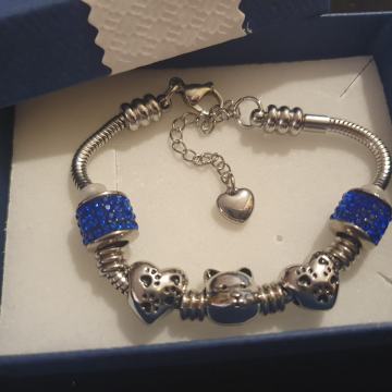 Narukvica kirurški čelik like Pandora s privjescima