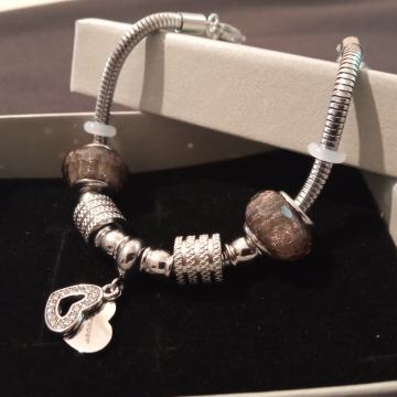 Narukvica kirurški čelik like Pandora s privjescima