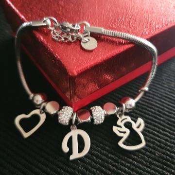 Narukvica kirurški čelik like Pandora BIRATE PRIVJESKE