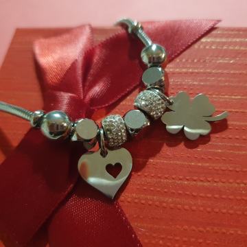 Narukvica kirurški čelik like Pandora