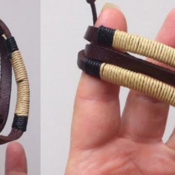 Narukvica kožna - UNISEX - model 17