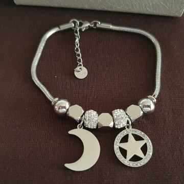 Narukvica like Pandora kirurški čelik BIRATE PRIVJESKE