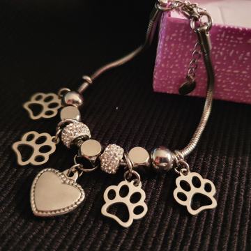 Narukvica like Pandora kirurški čelik BIRATE PRIVJESKE