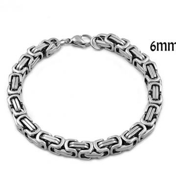 Narukvica muška sive 6mm -20cm