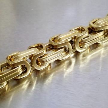 Narukvica muška zlatna 8mm -20cm