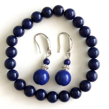 narukvica i naušnice od lapis lazuli