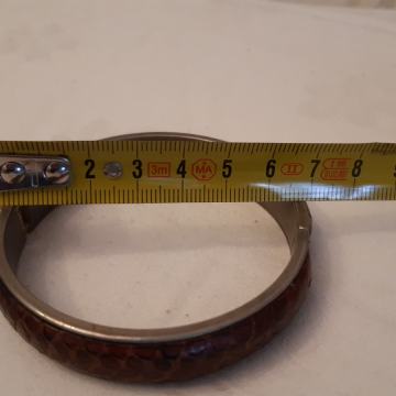 Narukvica oko 65mm zmijska koža