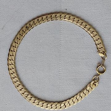 NARUKVICA. Plosnati vez. Meta-nikal boje. 18,5 cm. Mob