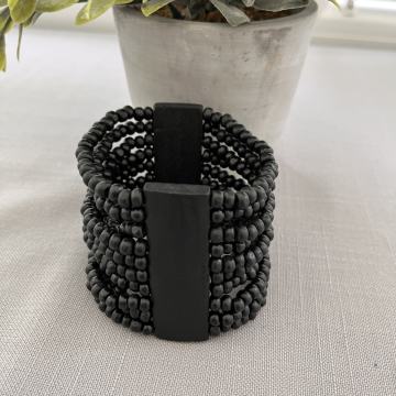 Crna rastezljiva lagana narukvica/TOTALNA ČISTKA