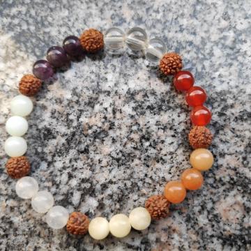 Narukvica od rudrakše i kristala - AKCIJA !!!