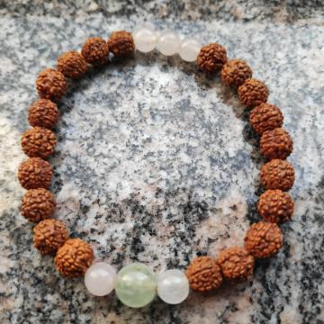 Narukvica od rudrakše i kristala - AKCIJA !!!