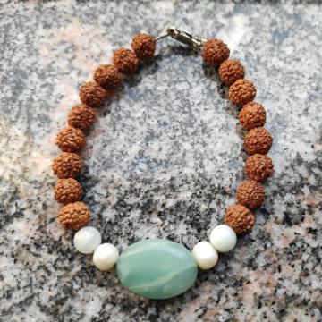 Narukvica od rudrakše i kristala, AKCIJA !!!