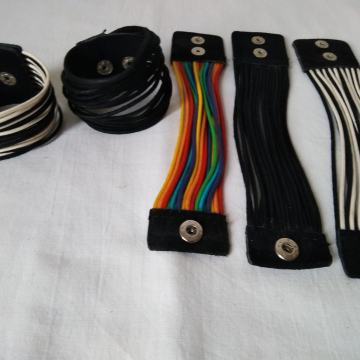 Narukvica kožna široka na kopčanje Novo