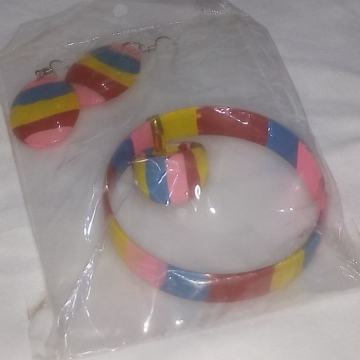 Komplet naušnice + narukvica + prsten = 7 eur - NOVO