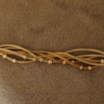 Narukvica srebrna s pozlatom