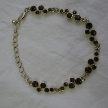 NARUKVICA - zlatne boje sa svjetlo-smeđim kristalima. SAND-2