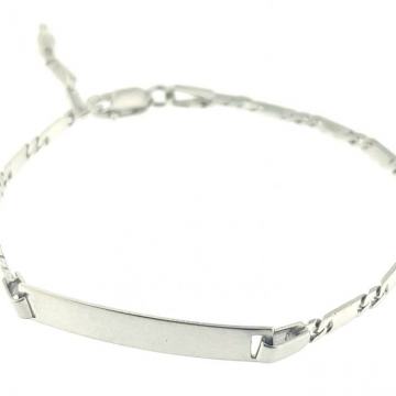 ZLATNA DJEČJA NARUKVICA S PLOČICOM 14K (585) 3,14g NOVO • GOLD SHOP •