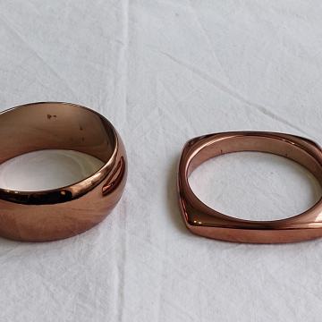 NARUKVICE - 2 kom. bakreno-sjajne. Mob