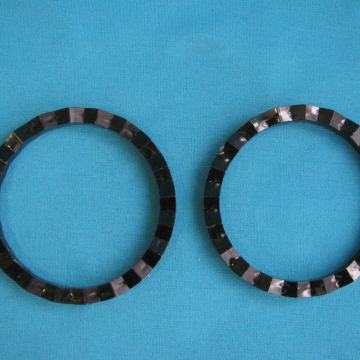 NARUKVICE u paru. CRNE. SAND-2