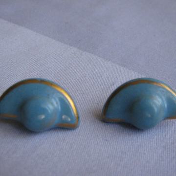 NAUŠNICE Modro-Plave. Staro.Terakota. SAND-2