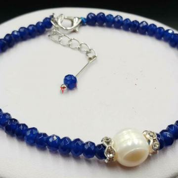 PLAVI SAFIR I BISER NARUKVICA