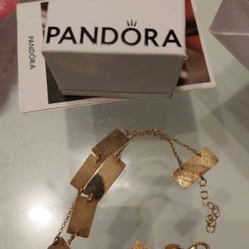 Pozlaćena 14K srebrena narukvica 925