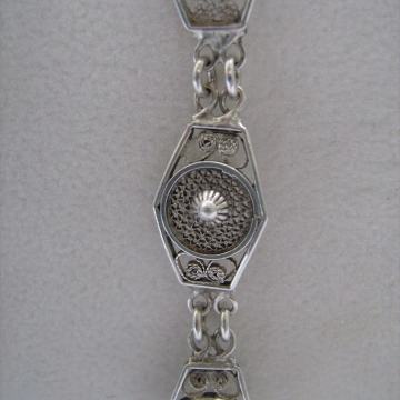 Srebrna filigranska narukvica Ručni rad -srebro