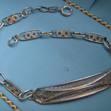 SREBRNA FILIGRANSKA NARUKVICA   ..STARO SREBRO..