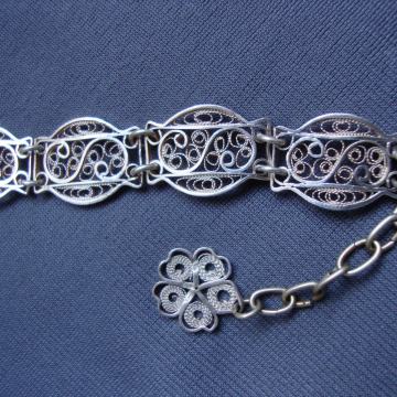 SREBRNA FILIGRANSKA NARUKVICA - SREBRO - STARI FLIGRAN
