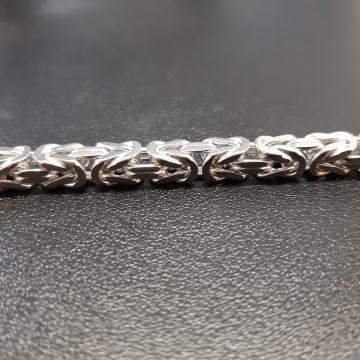 SREBRNA NARUKVICA .925, KRALJEVSKI VEZ /R1, RATE!