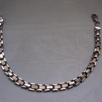 SREBRNA NARUKVICA 925 -RUCNI RAD ITALIJA VINTAGE -ŽENSKA