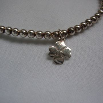 SREBRNA NARUKVICA Luky Chrm Djetelina Srećonoša privjesak