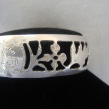 SREBRNA NARUKVICA OBRUČ SECESIJA SREBRO 800 AUSTRIA