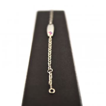 SREBRNA NARUKVICA SA PLOČICOM 2g .925, R1, RATE, POVOLJNO!