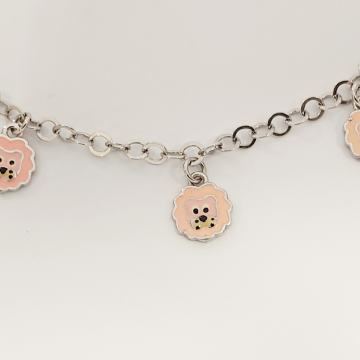 SREBRNA NARUKVICA ROZI MEDVJEDICI 925 4,71G ***DO 24 RATE*** R1!