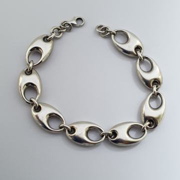 SREBRNA NARUKVICA ZRNO KAVE VINTAGE