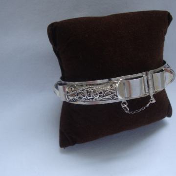 SREBRNA OBRUČ NARUKVICA SREBRO 925 RUČNI RAD ETNO VINTAGE