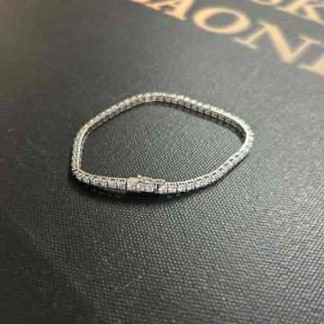 Tennis zlatna narukvica sa bijelim cirkonima 9,19 gr ( 585 )