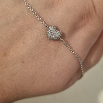 Ti sento srebrna narukvica srce