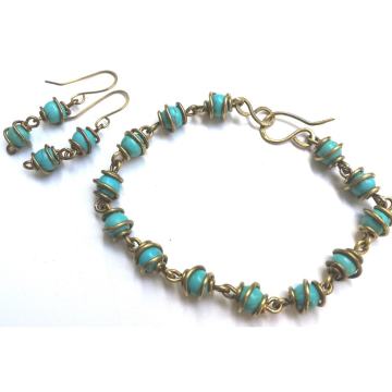 Tirkizno boho kompletić