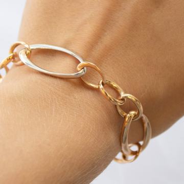 ZLATNA LUX NARUKVICA 18K (750) 8,98g NOVO • GOLD SHOP •