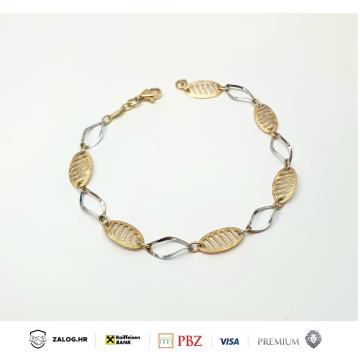 ZLATNA NARUKVICA 14K .585 2,70G ***DO 24 RATE*** R1!