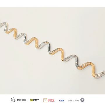 ZLATNA NARUKVICA 14K 8,96G ***DO 24 RATE*** R1!