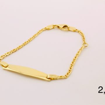 Zlatne narukvice dječije 14kt zlato, teške od 1,49 do 2,50g