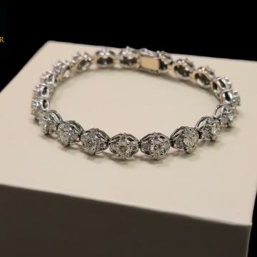 ZLATNA NARUKVICA 18K 16,68G S DIJAMANTIMA 4,2CT / R1, RATE!