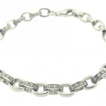 ZLATNA NARUKVICA S CIRKONIMA 14K (585) 12,50 grama NOVO • GOLD SHOP •