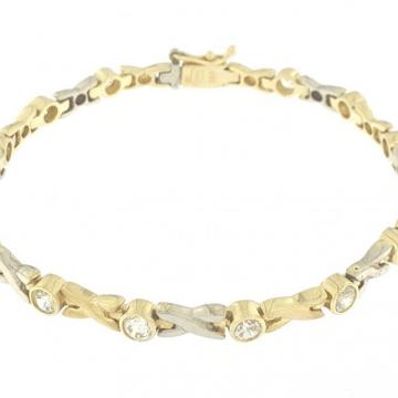 ZLATNA NARUKVICA S CIRKONIMA 14K (585) 14,75 grama NOVO • GOLD SHOP •