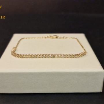 ZLATNA NARUKVICA S DIJAMANTIMA  0,6ct / R1, RATE !