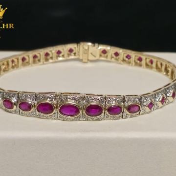 ZLATNA NARUKVICA S DIJAMANTIMA 0,78ct / R1, RATE !